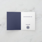 航海をテーマにした結婚式のお礼 サンキューカード (内部)