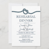 航海をテーマにした結婚式の前夜祭 招待状 (正面)