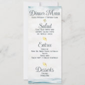 航海をテーマにした結婚式の夕食メニュー 招待状 (正面)