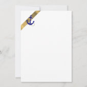 航海をテーマにした50周年結婚記念日 招待状 (裏面)