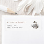 航海アドベンチャー ベビーシャワー 返信住所 ラベル (インサイチュ)