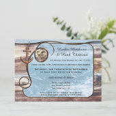 航海アンカーのポストまたは結婚式後の招待状 招待状 (スタンド正面)