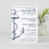 航海アンカーエンゲージパーティーウェディング 招待状 (スタンド正面)