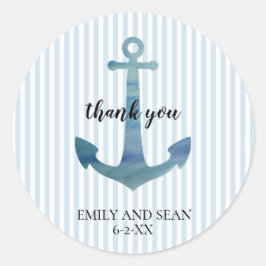 航海アンカー感謝 ラウンドシール