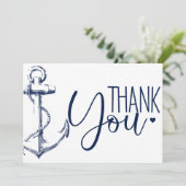 航海アンカー感謝 白 サンキューカード (スタンド正面)