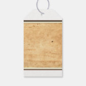 航海アンカー額縁付きヴィンテージペーパーの結婚式 ギフトタグ (裏面)