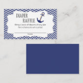 航海アンカー ベビーシャワー おむつくじチケット エンクロージャーカード (正面/裏面)