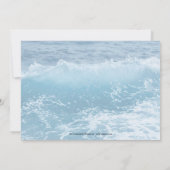 航海アンカー ポストまたは結婚式後の招待状 招待状 (裏面)