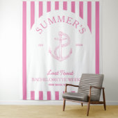 航海アンカー モダン ピンク ブライズメイド パーティー タペストリー (インサイチュ)