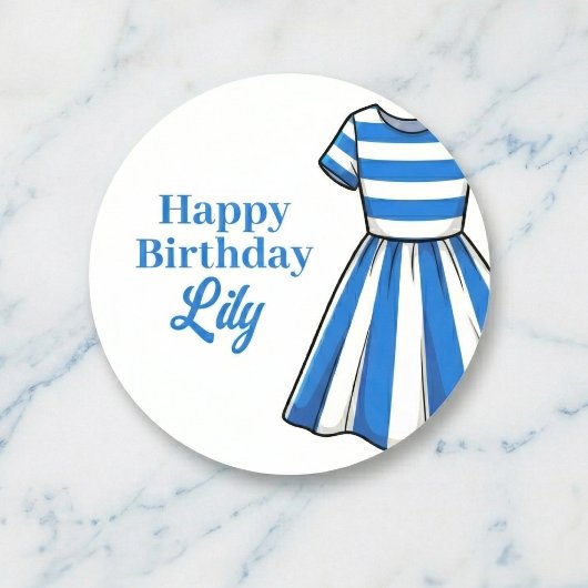 航海カバナセーラー誕生日 ラウンドシール