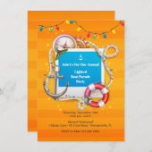 航海クリスマス ボートパレード招待状 招待状 (正面/裏面)