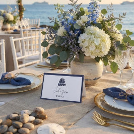 航海クルーズボートの結婚式 プレイスカード