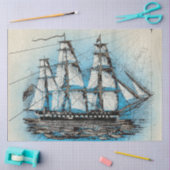 航海シリーズ デザイン14 薄葉紙 (クラフト)