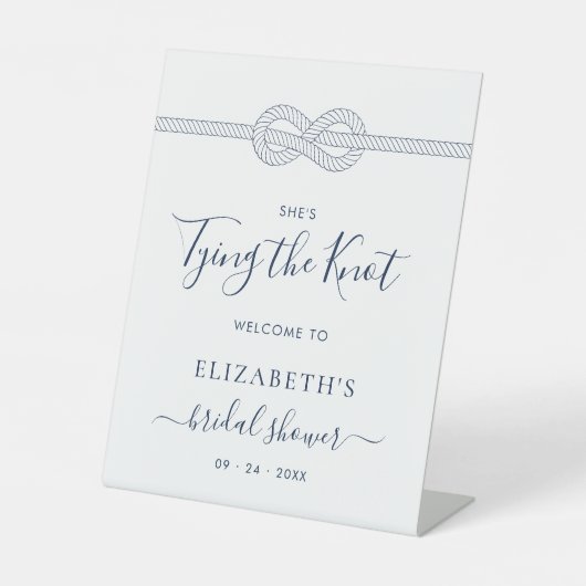 航海スタイルのウェディングシャワーのお出迎え 台座サイン (正面)