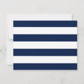 航海スタイルのヨット レセプション 招待状 (裏面)