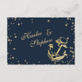 航海スターリースカイきらきら結婚式返信 出欠カード (裏面)