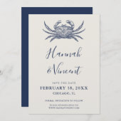 航海ネイビークラブ セーブ・ザ・デートカード セーブザデート (正面/裏面)