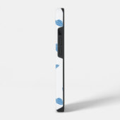 航海パターンのモノグラム iPhoneケース (左側面)