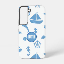 航海パターンモノグラム SAMSUNG GALAXY S22ケース