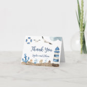 航海ベイビーシャワー感謝カード サンキューカード (正面)