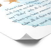 航海ベビーシャワー「ベビーと言わない」ゲームポスター ポスター (角)