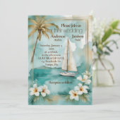 航海ヨットの結婚式招待状 招待状 (スタンド正面)