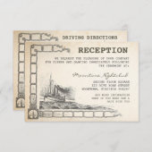 航海ヴィンテージ船の受付カード エンクロージャーカード (正面/裏面)