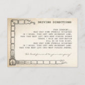 航海ヴィンテージ船の受付カード エンクロージャーカード (裏面)