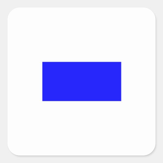 航海信号旗 - 文字 S スクエアシール (正面)