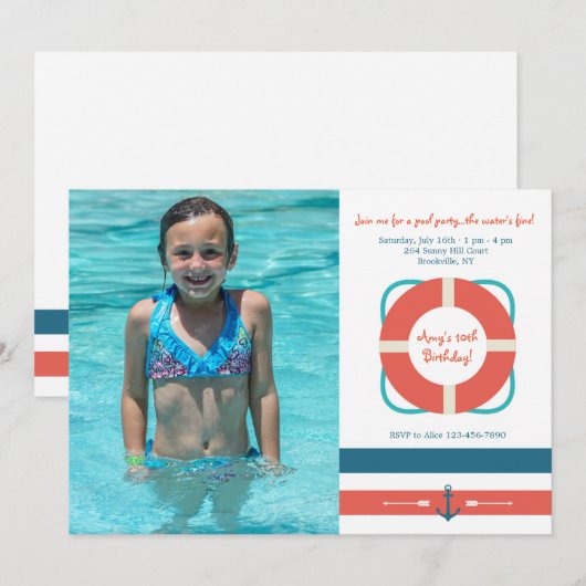 航海写真招待状 招待状 (正面/裏面)