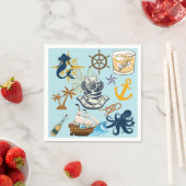 航海士のパーティー スタンダードカクテルナプキン (インサイチュ)