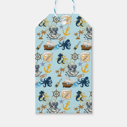 航海士の独身パーティー ギフトタグ (正面)