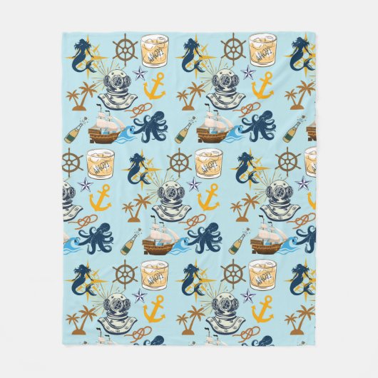 航海士の独身最後のパーティー フリースブランケット (正面)
