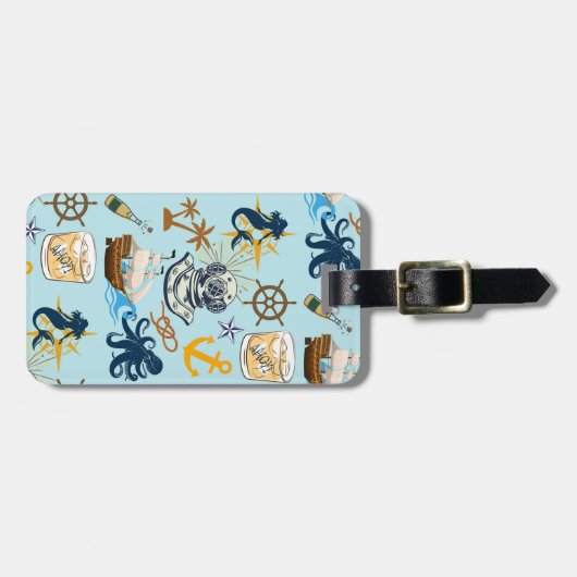 航海士の独身最後のパーティー ラゲッジタグ (正面横)