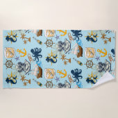 航海士の独身最後の夜 ビーチタオル (正面)