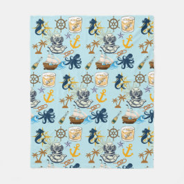 航海士の独身最後の宴 フリースブランケット