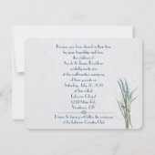 航海士の白い灯台での誓いの更新 招待状 (裏面)