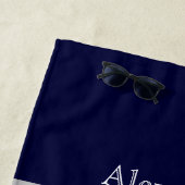 航海士の花嫁お別れパーティー 花の錨 ネイビー ラストセイル ビーチタオル (インサイチュ)