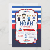 航海少年招待状セット 招待状 (正面)