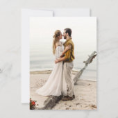 航海心縄アンカー沿岸 Save the Date 招待状 (裏面)