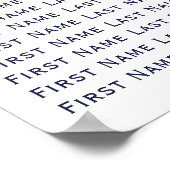 航海心縄アンカー結婚式席次表 ポスター (角)