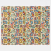 航海漁師スタイル フリースブランケット (正面(横))