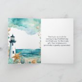 航海灯台の誕生日パーティー サンキューカード (内部)