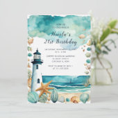 航海灯台の誕生日パーティー 招待状 (スタンド正面)