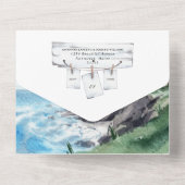 航海灯台ビーチウェディング オールインワン招待状 (裏面)