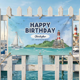 航海灯台誕生日バナー 横断幕