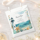 航海灯台 ブライダルシャワー フェイバーバッグ (クリップ留めされた状態)