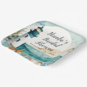 航海灯台 ブライダルシャワー ペーパープレート (傾斜あり)