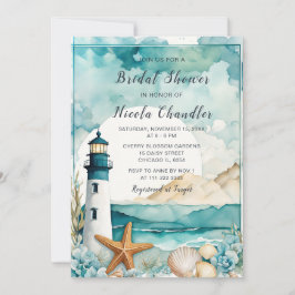 航海灯台 ブライダルシャワー 招待状