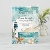 航海灯台 ブライダルシャワー 招待状 (スタンド正面)